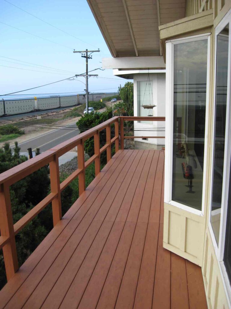 wooden deck patio